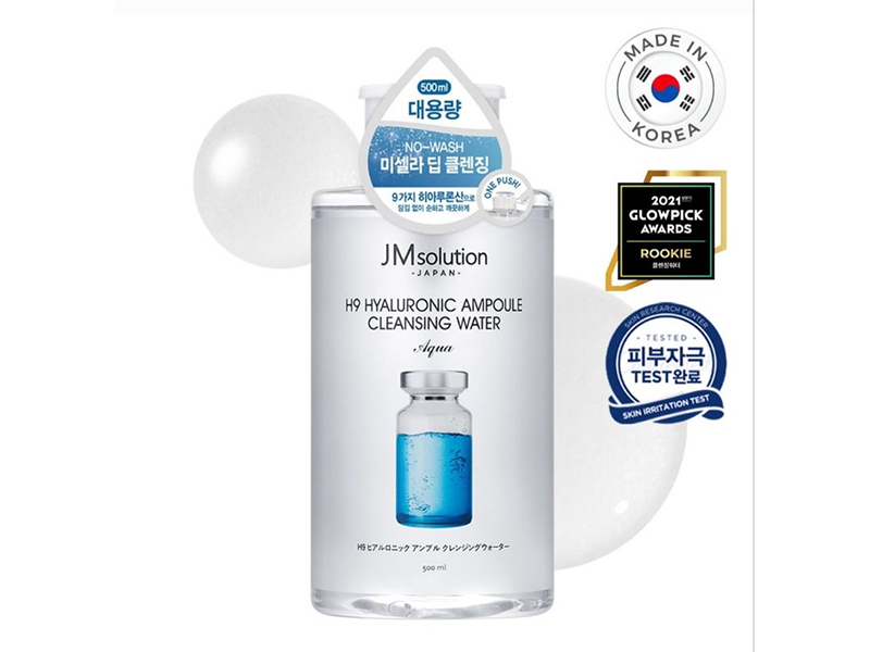 Nước Tẩy Trang Hyaluronic Ampoule JM Solution H9 850ml Hàn Quốc
