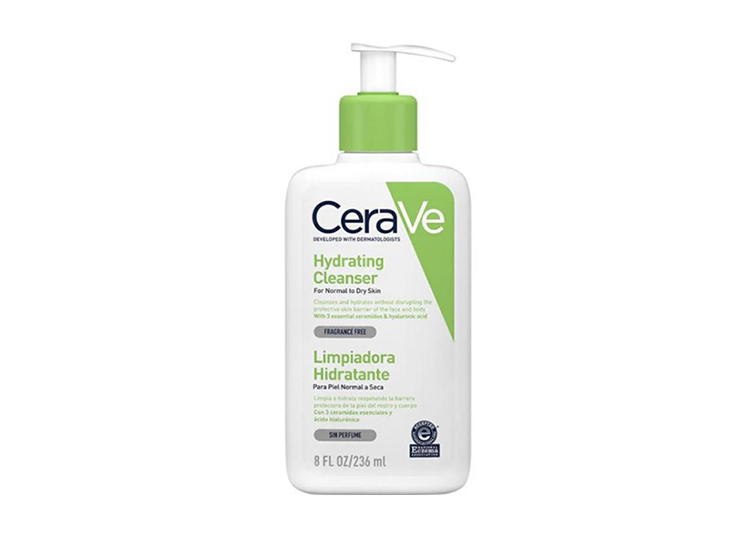 Sữa rửa mặt CeraVe dưỡng ẩm xanh lá 236ml dành cho da khô da thường
