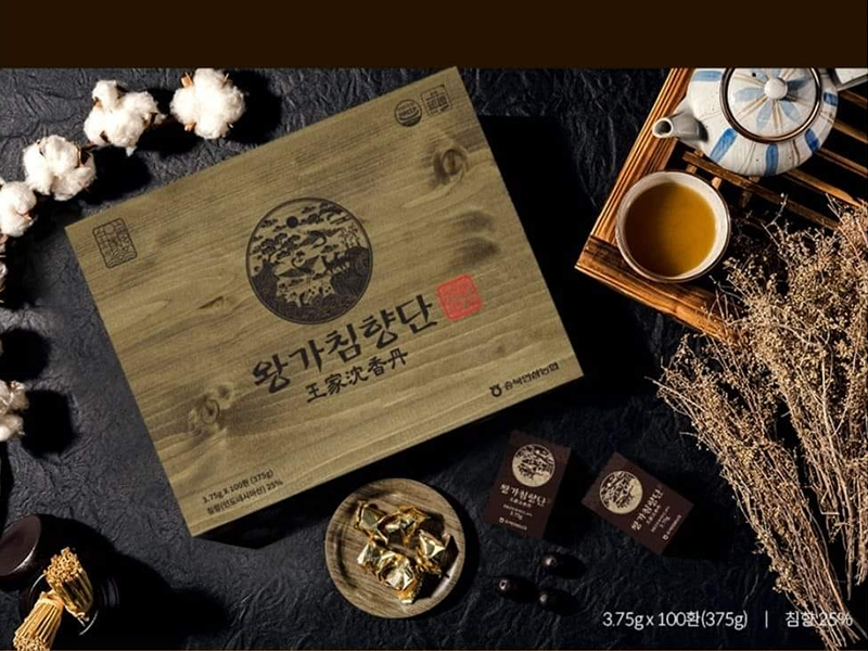 An cung trầm hương tán cao cấp Chungbuk 100 viên nội địa Hàn Quốc