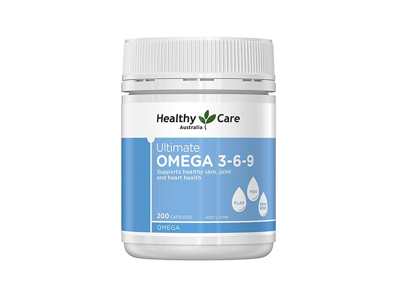 Viên uống Omega 369 tăng cường sức khỏe toàn diện Healthy Care Úc 200 viên