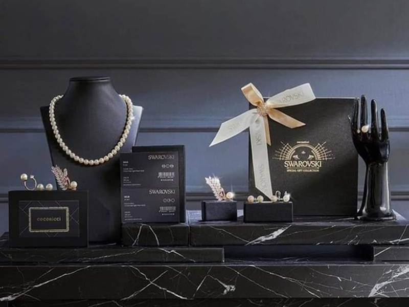Bộ trang sức Ngọc trai Swarovski Crystal Gift Collection nội địa Hàn Quốc